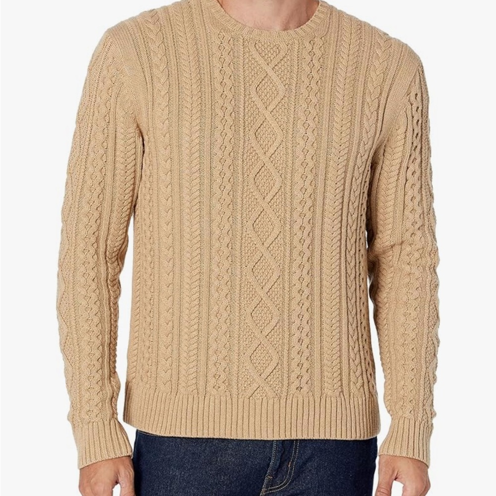 Amazon Essentials Men's Crewneck Sweater - Beige